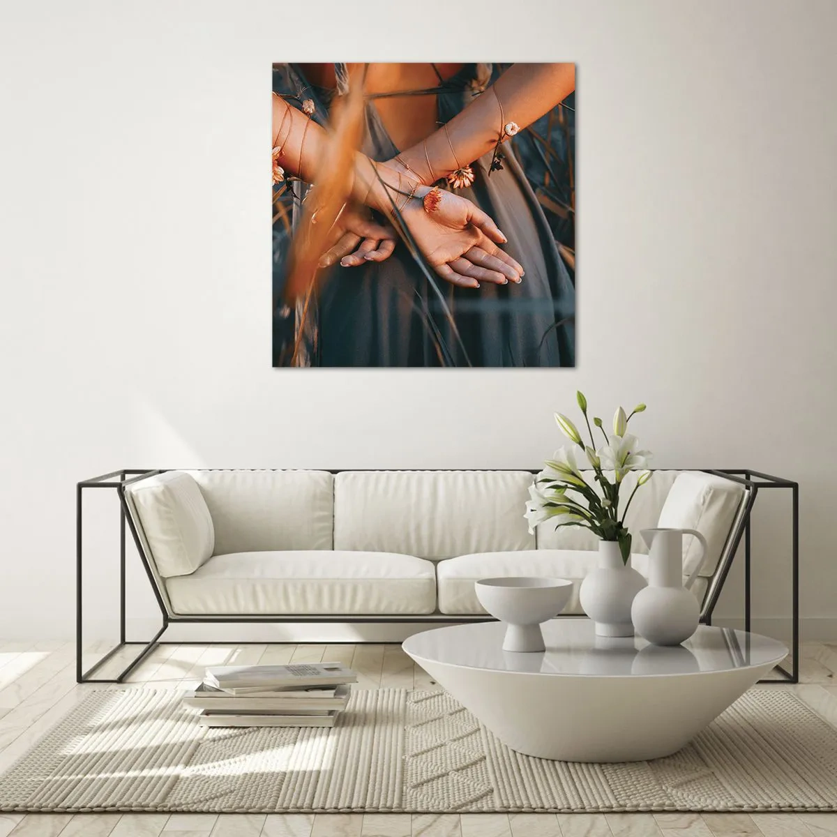 Glasbild - Bild auf glas - Verbunden mit der Natur - 30x30 cm