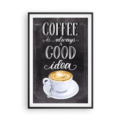 Poster in einem schwarzem Rahmen - Natürlich! - 61x91 cm