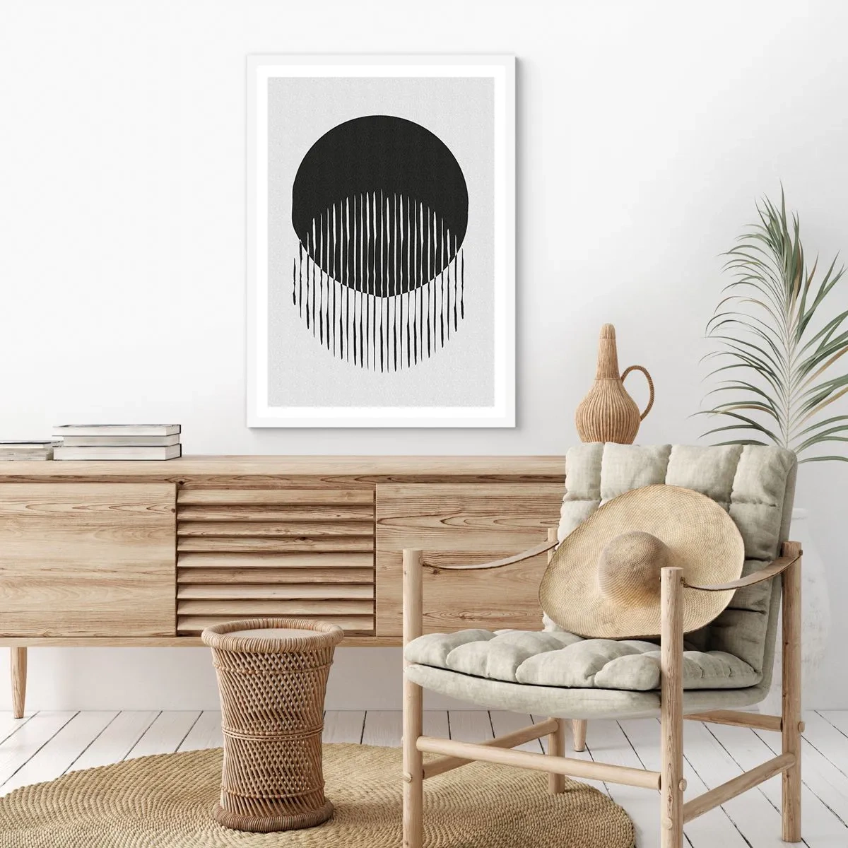 Poster in einem weißen Rahmen - Sein Alter Ego - 70x100 cm