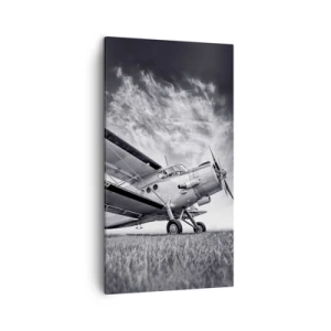 Bild auf Leinwand - Leinwandbild - Der geflügelte Wanderer - 45x80 cm