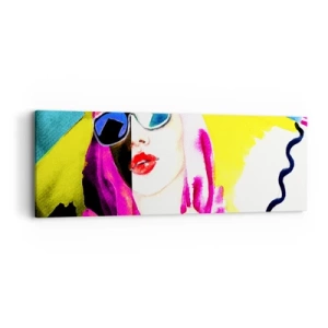 Bild auf Leinwand - Leinwandbild - Ich bin nicht weiß und ich bin nicht schwarz - 90x30 cm