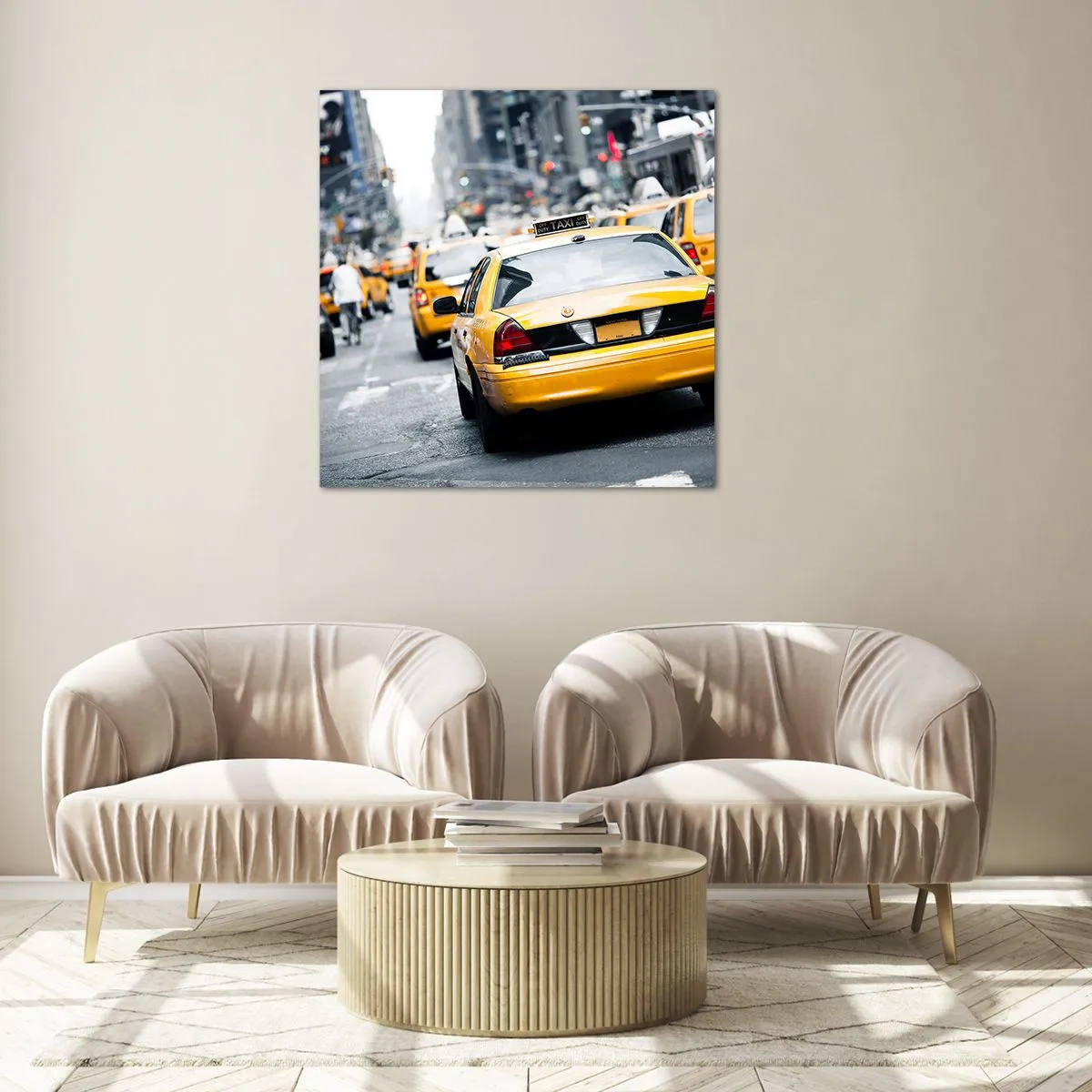 Glasbild - Bild auf glas - Nur in dieser Stadt - 70x70 cm