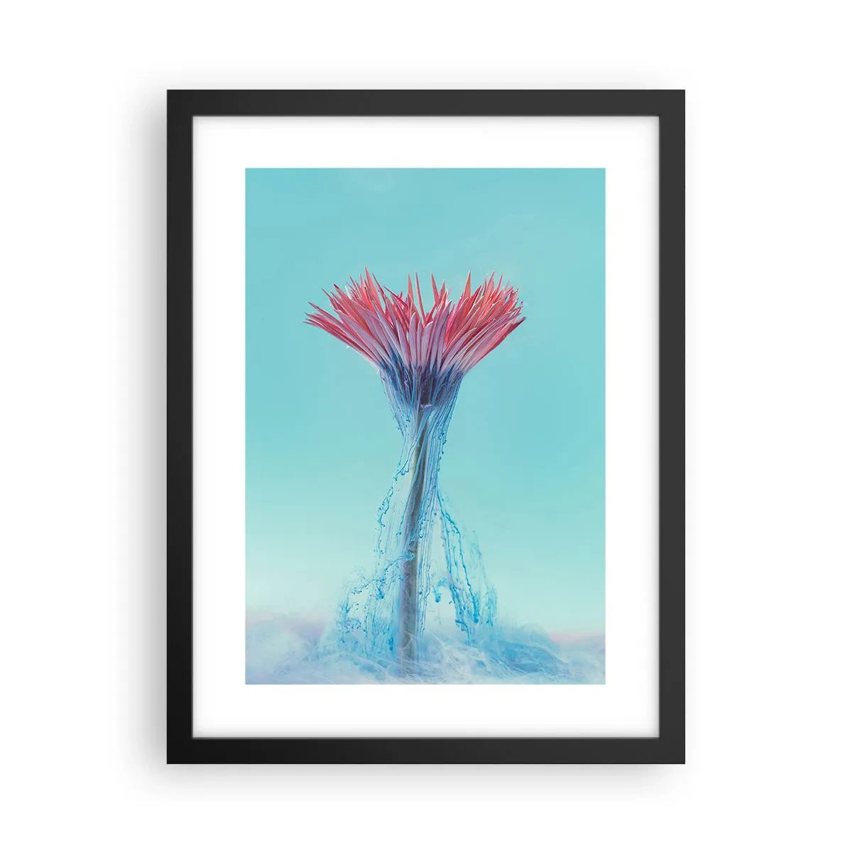 Poster in einem schwarzem Rahmen - In einer belebenden Umarmung - 30x40 cm