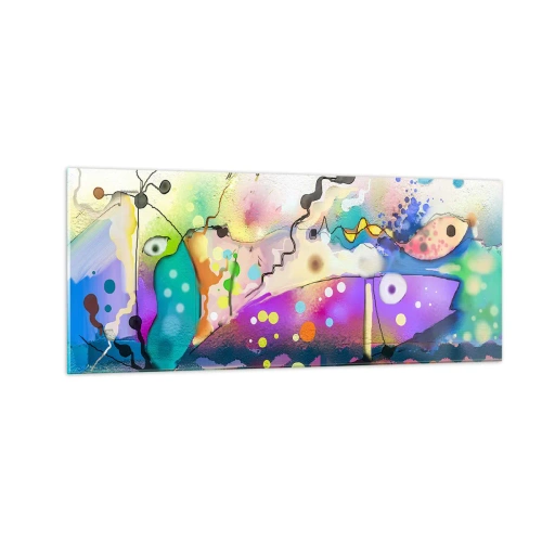 Glasbild - Bild auf glas - Es fehlen die Worte! - 100x40 cm