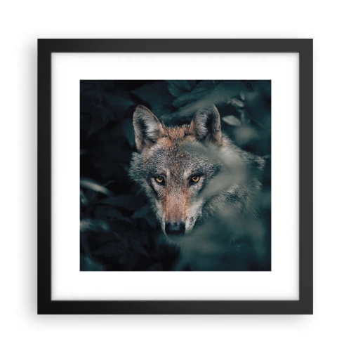 Poster in einem schwarzem Rahmen - Jäger - 30x30 cm