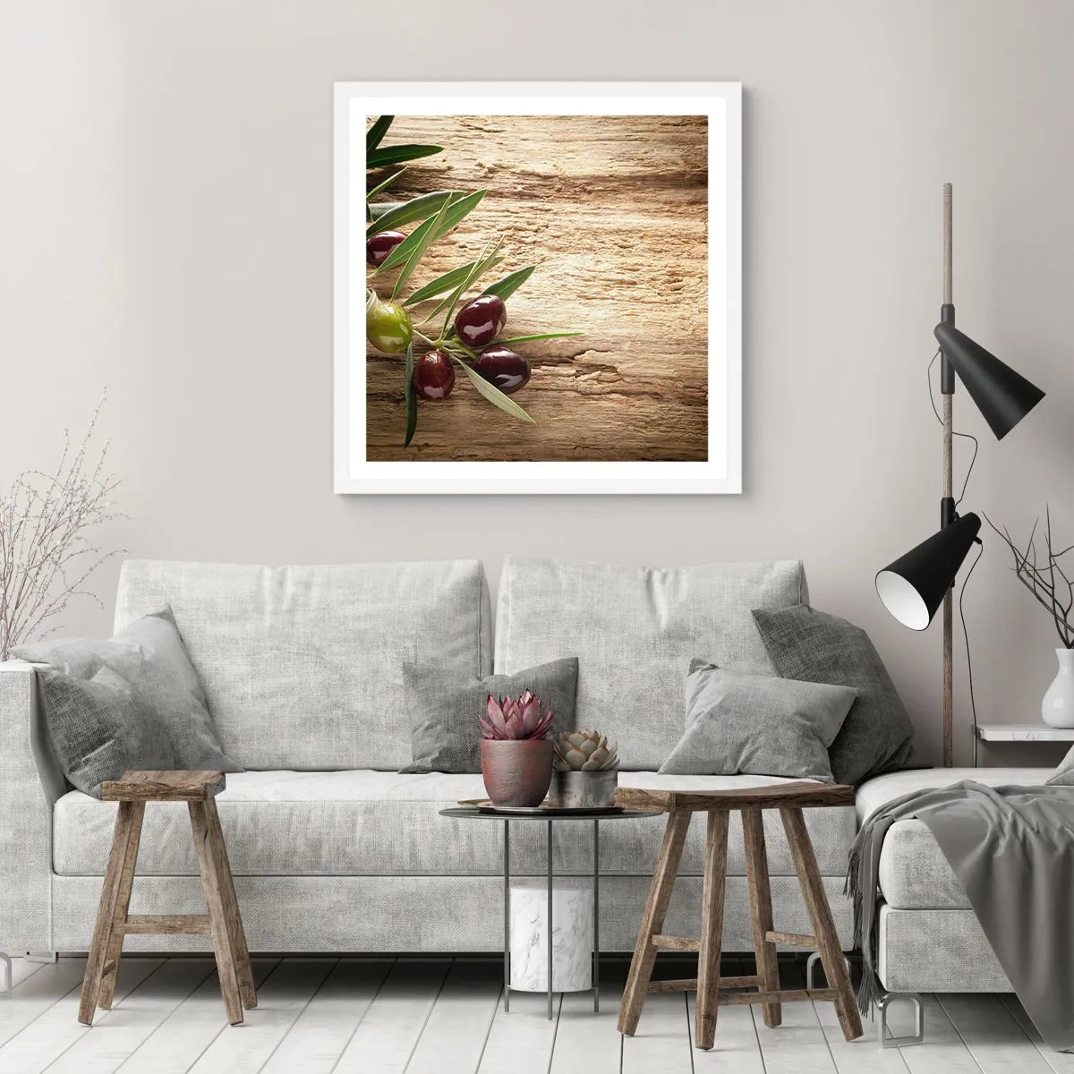 Poster in einem weißen Rahmen - Direkt aus der Natur - 50x50 cm