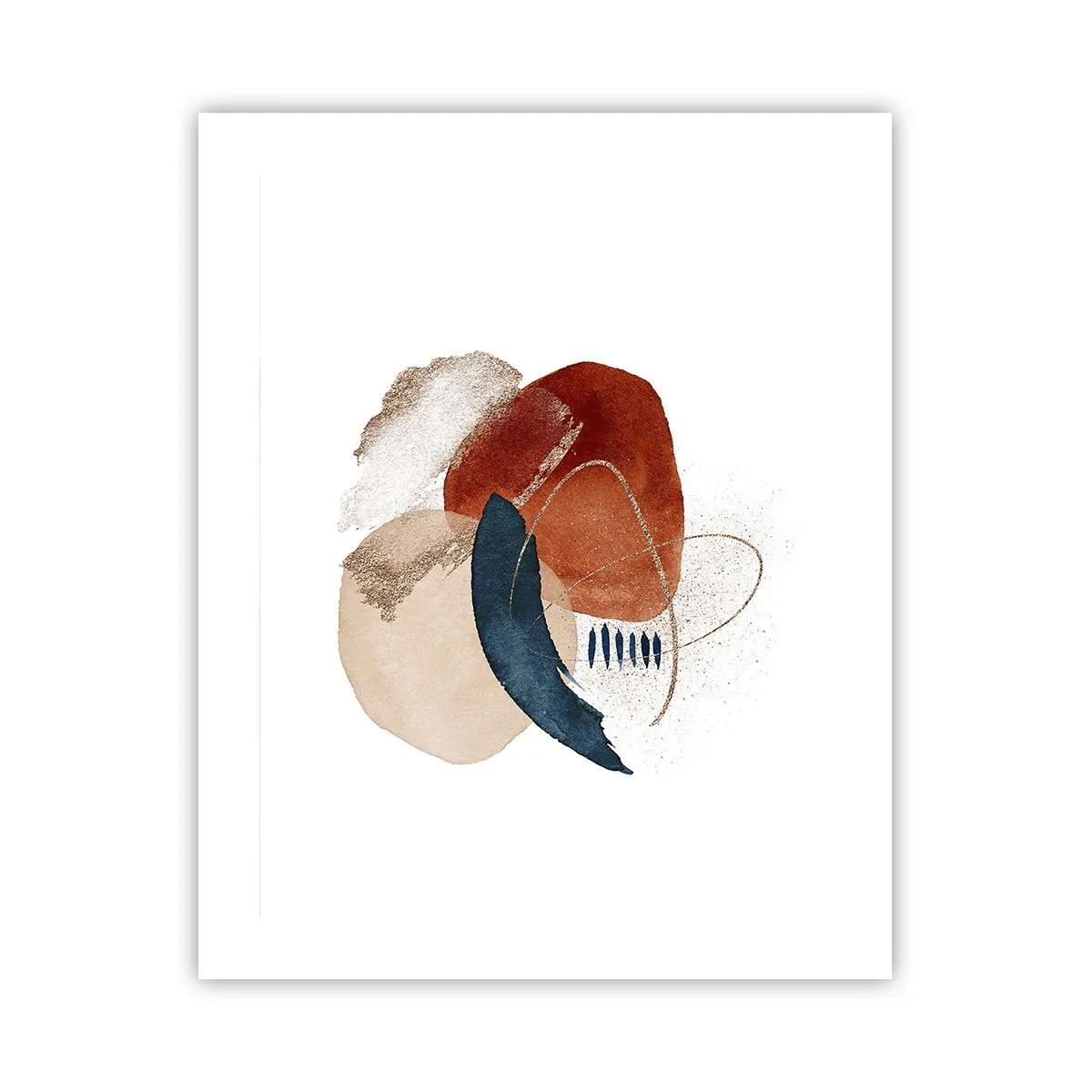 Poster - Ovale Komposition - 40x50 cm