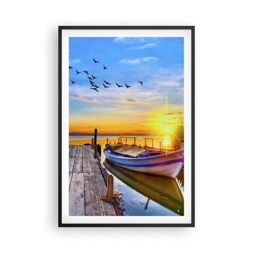 Poster in einem schwarzem Rahmen - Bis morgen - 61x91 cm