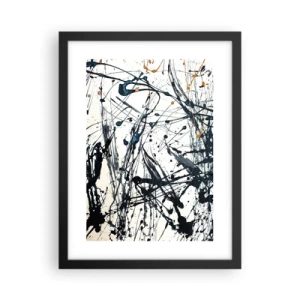 Poster in einem schwarzem Rahmen - Expressionistische Abstraktion - 30x40 cm