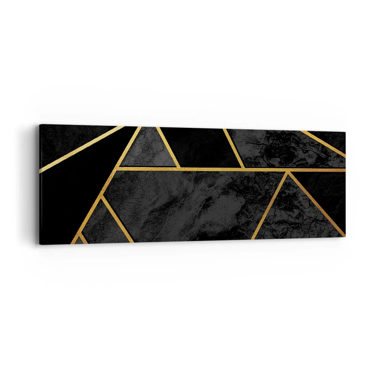 Bild auf Leinwand - Leinwandbild - Dunkelheit und Glanz - 90x30 cm