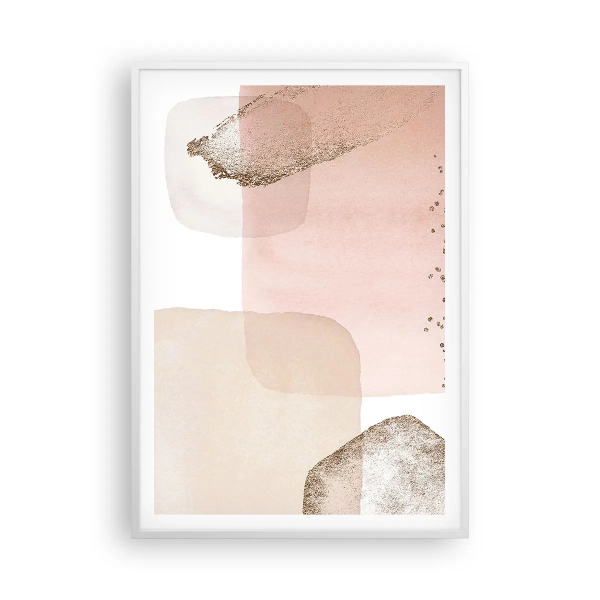 Poster in einem weißen Rahmen - Ein Blick durch die Farbe - 70x100 cm