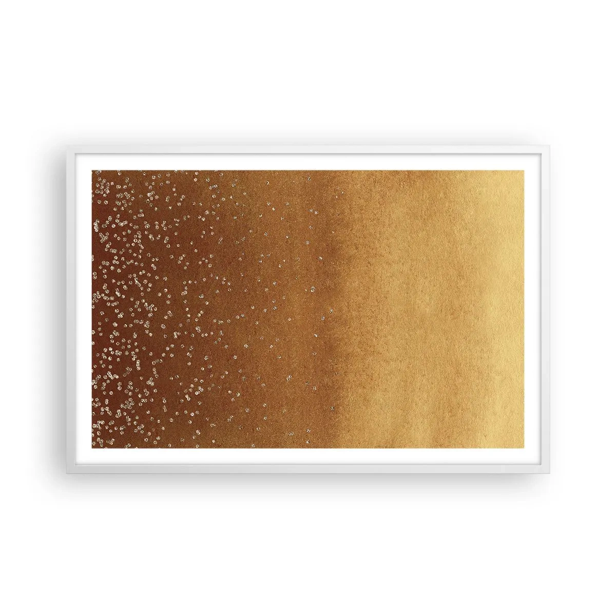 Poster in einem weißen Rahmen - Die Geburt des Lichts - 91x61 cm