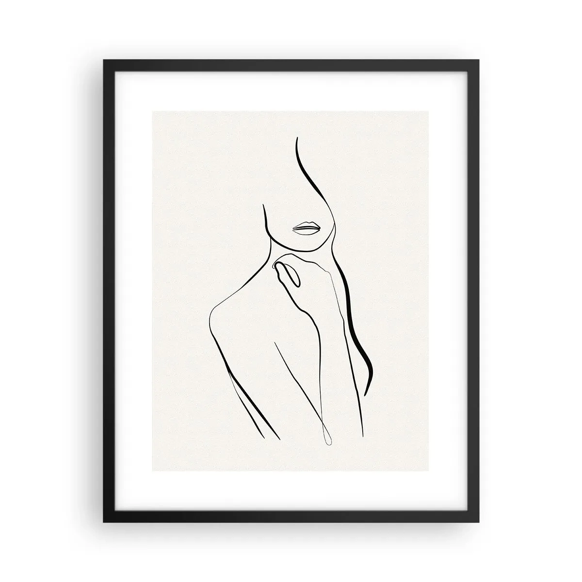 Poster in einem schwarzem Rahmen - Eine Welle der Melancholie - 40x50 cm