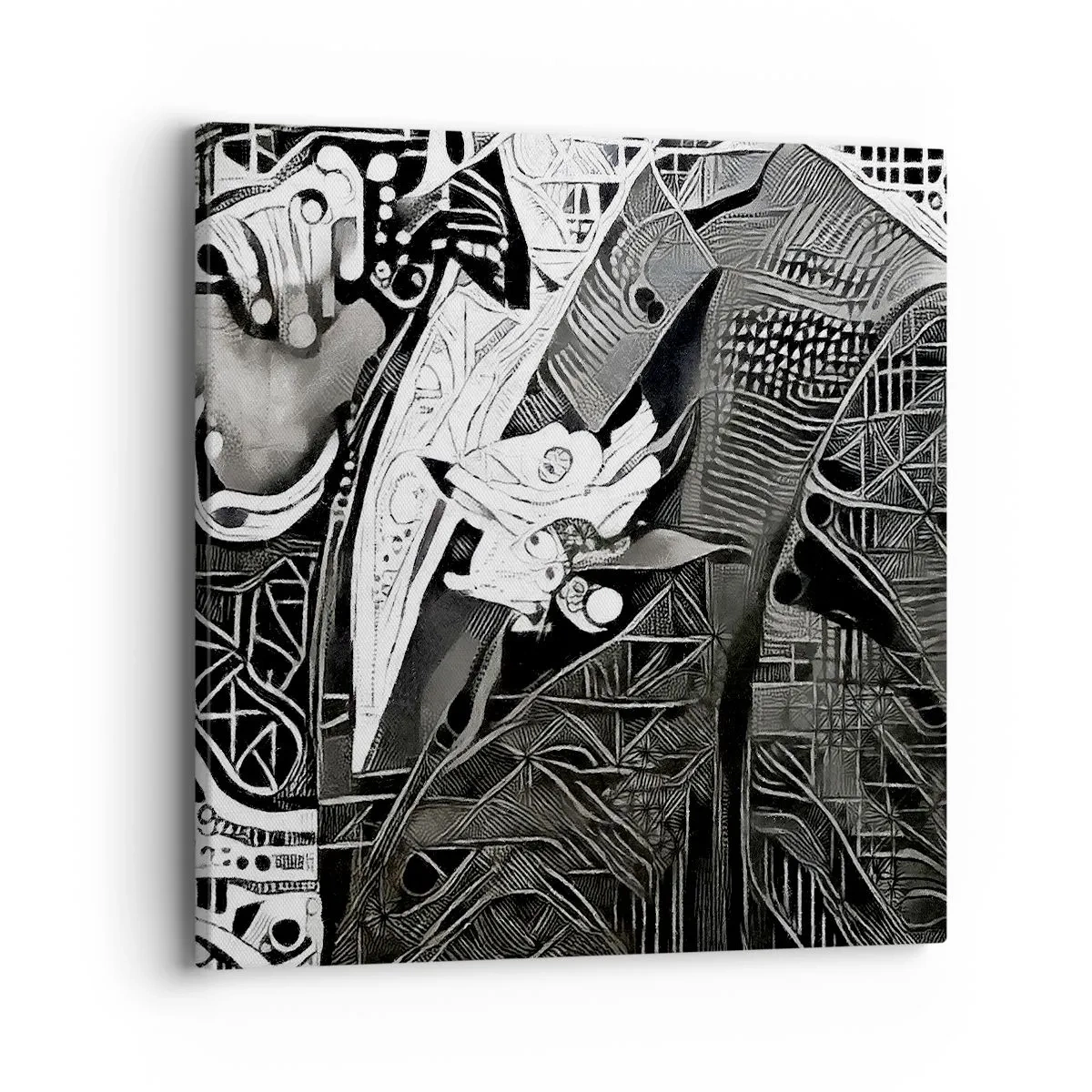 Bild auf Leinwand - Leinwandbild - Nur ein scheinbar grauer Mann - 40x40 cm