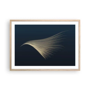 Poster in einem Rahmen aus heller Eiche - Wie das Haar eines Engels - 70x50 cm