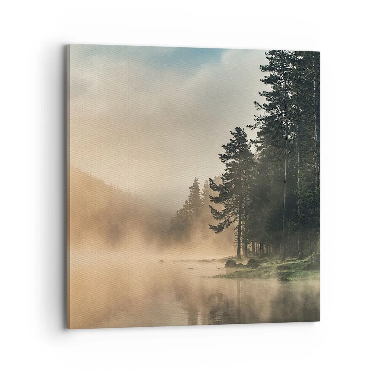 Bild auf Leinwand - Leinwandbild - Die Geburt des Tages - 70x70 cm