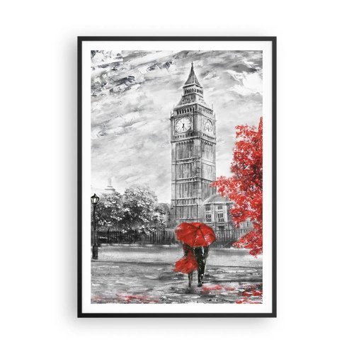 Poster in einem schwarzem Rahmen - Ein aufregender Tag - 70x100 cm