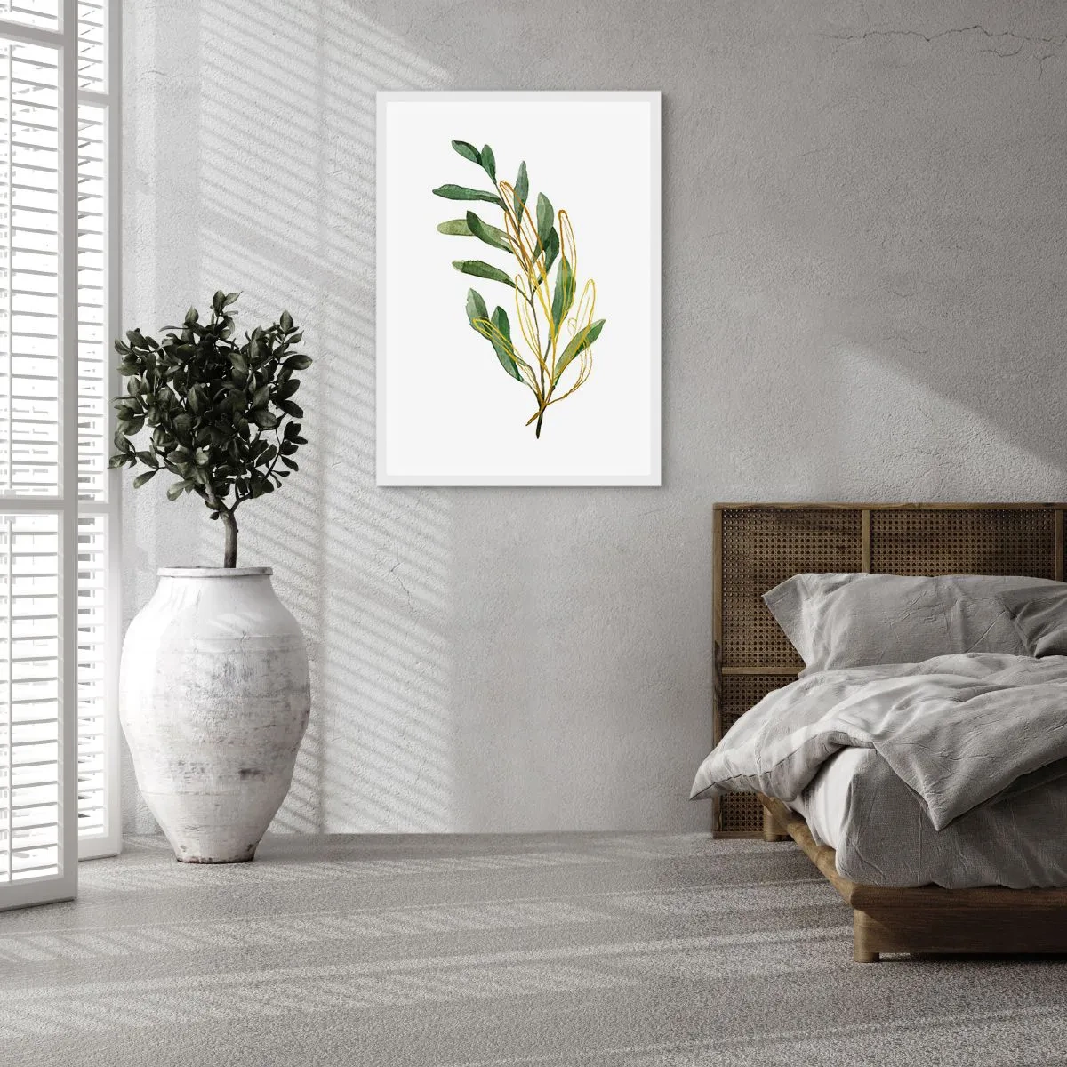 Poster in einem weißen Rahmen - Alles was gut ist - 70x100 cm