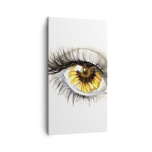 Bild auf Leinwand - Leinwandbild - Ein Look so heiß wie der Sommer - 45x80 cm