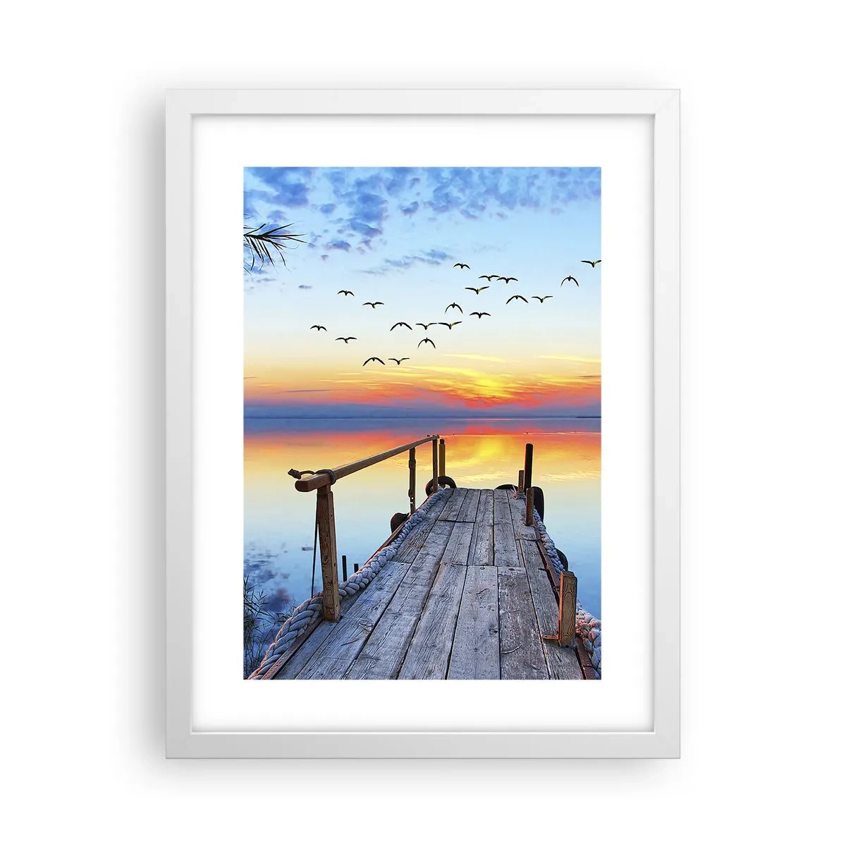 Poster in einem weißen Rahmen - Es ist Zeit, zurückzukehren ... - 30x40 cm