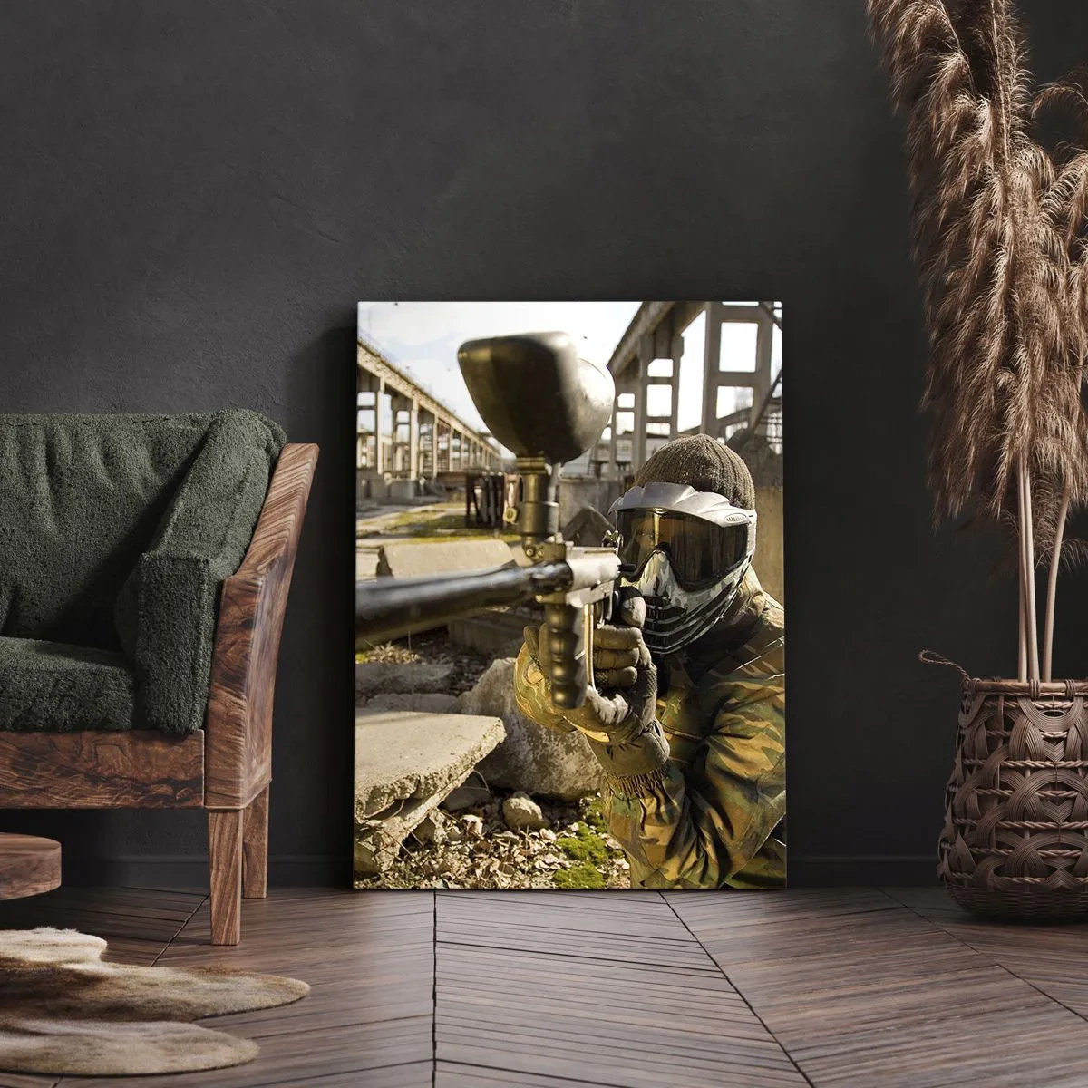 Bild auf Leinwand - Leinwandbild - Auch du kannst ein Held werden - 45x80 cm