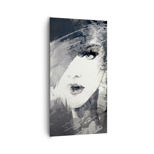 Bild auf Leinwand - Leinwandbild - Hinter einem grauen Schleier - 65x120 cm