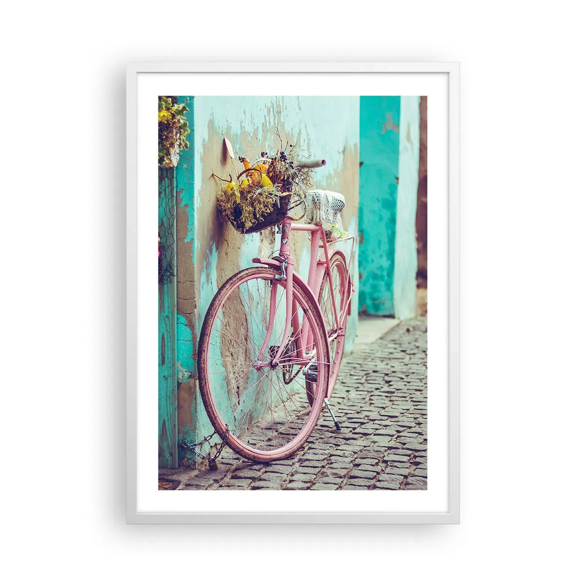 Poster in einem weißen Rahmen - Ich komme gleich wieder - 50x70 cm