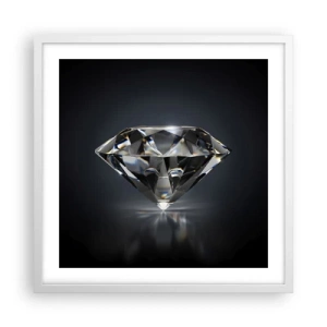 Poster in einem weißen Rahmen - Beste Freundin - 50x50 cm