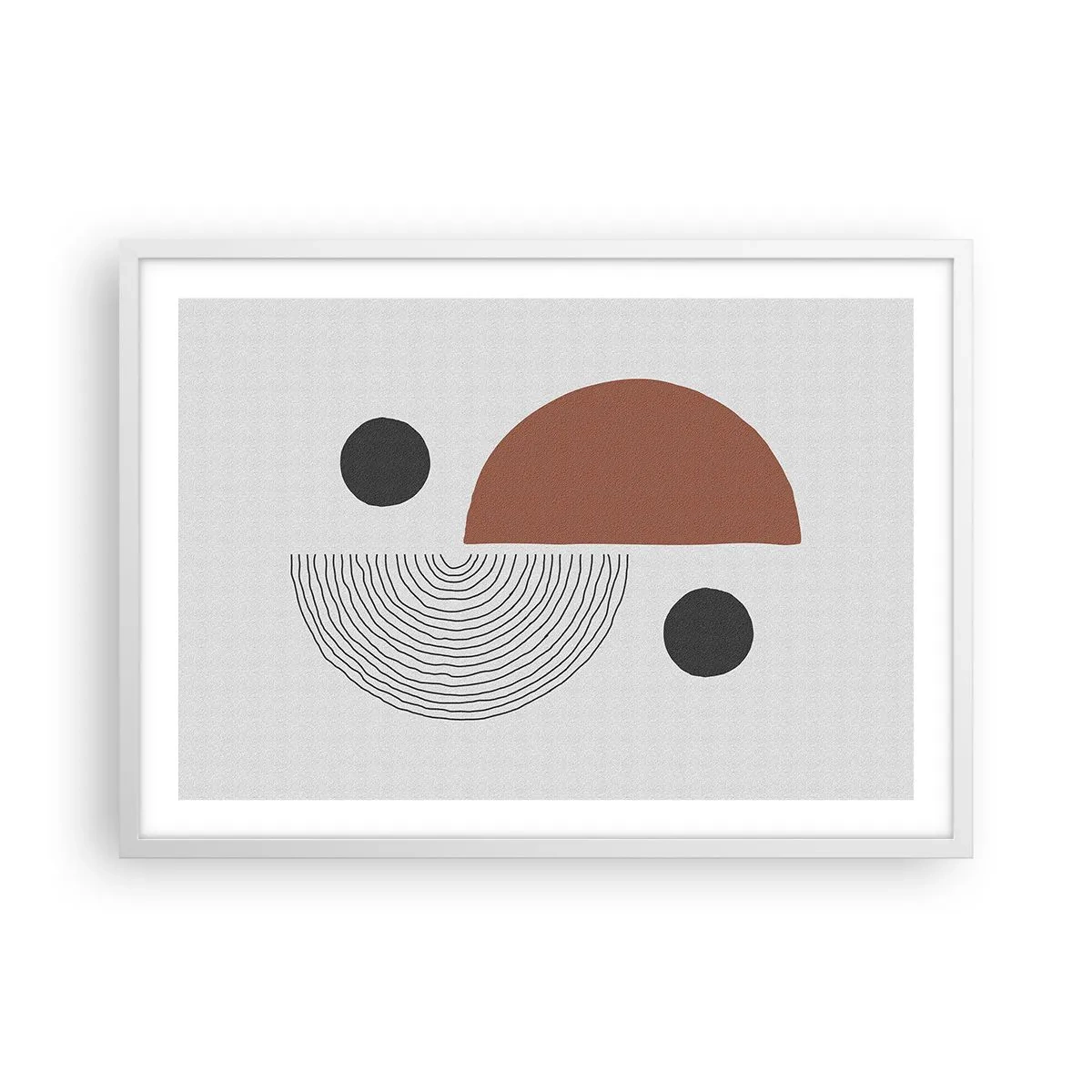 Poster in einem weißen Rahmen - Perfektion des Rades - 70x50 cm