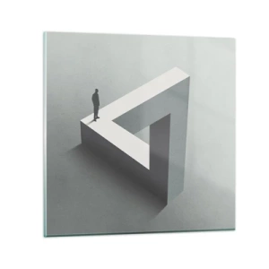 Glasbild - Bild auf glas - Es ist also doch möglich - 50x50 cm