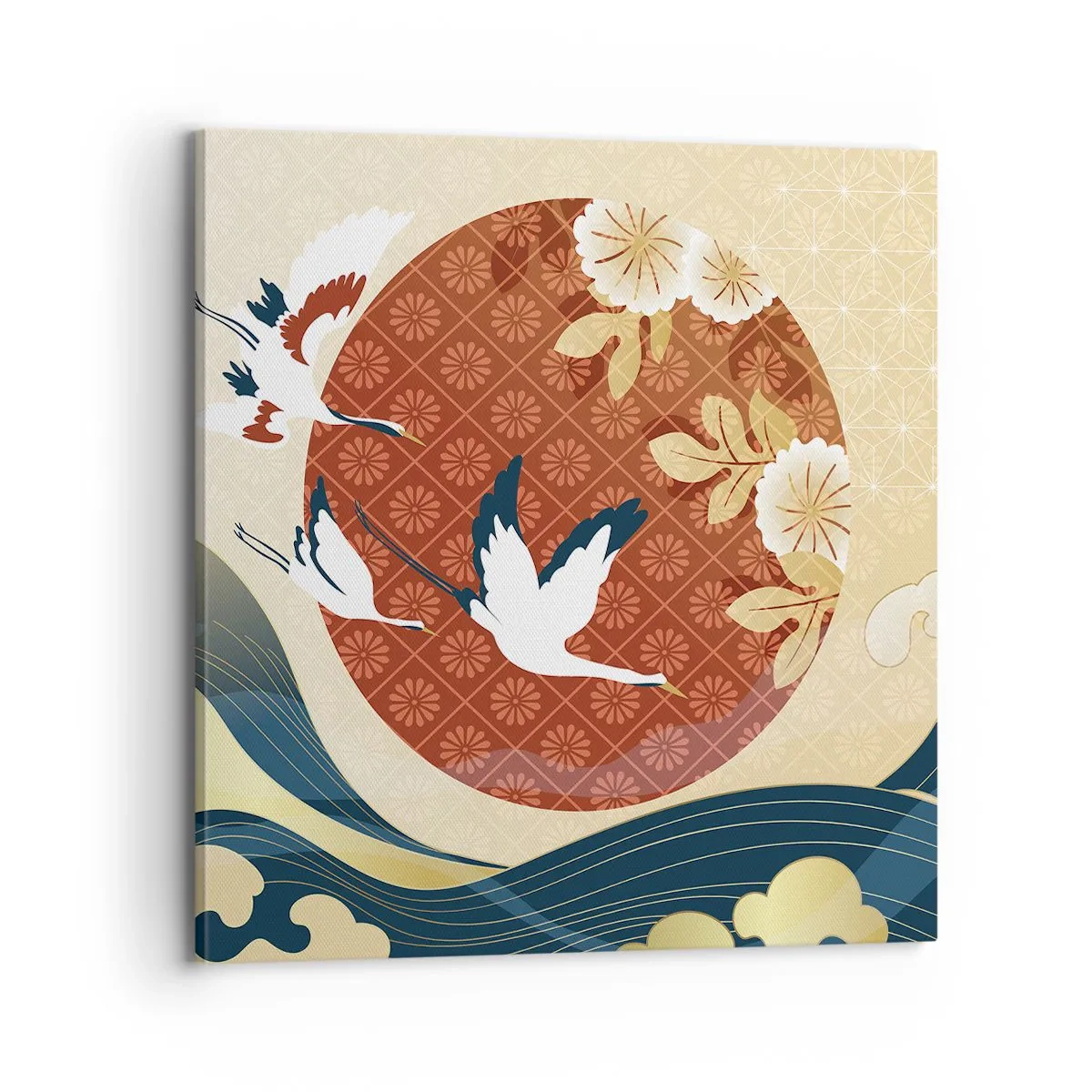 Bild auf Leinwand - Leinwandbild - Japanisches Märchen - 70x70 cm