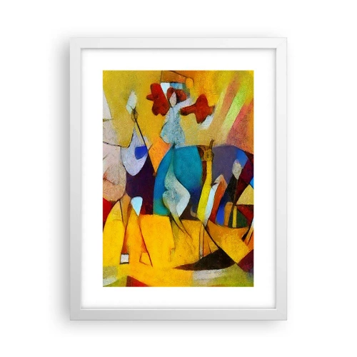 Poster in einem weißen Rahmen - Sonne - Leben - Freude - 30x40 cm