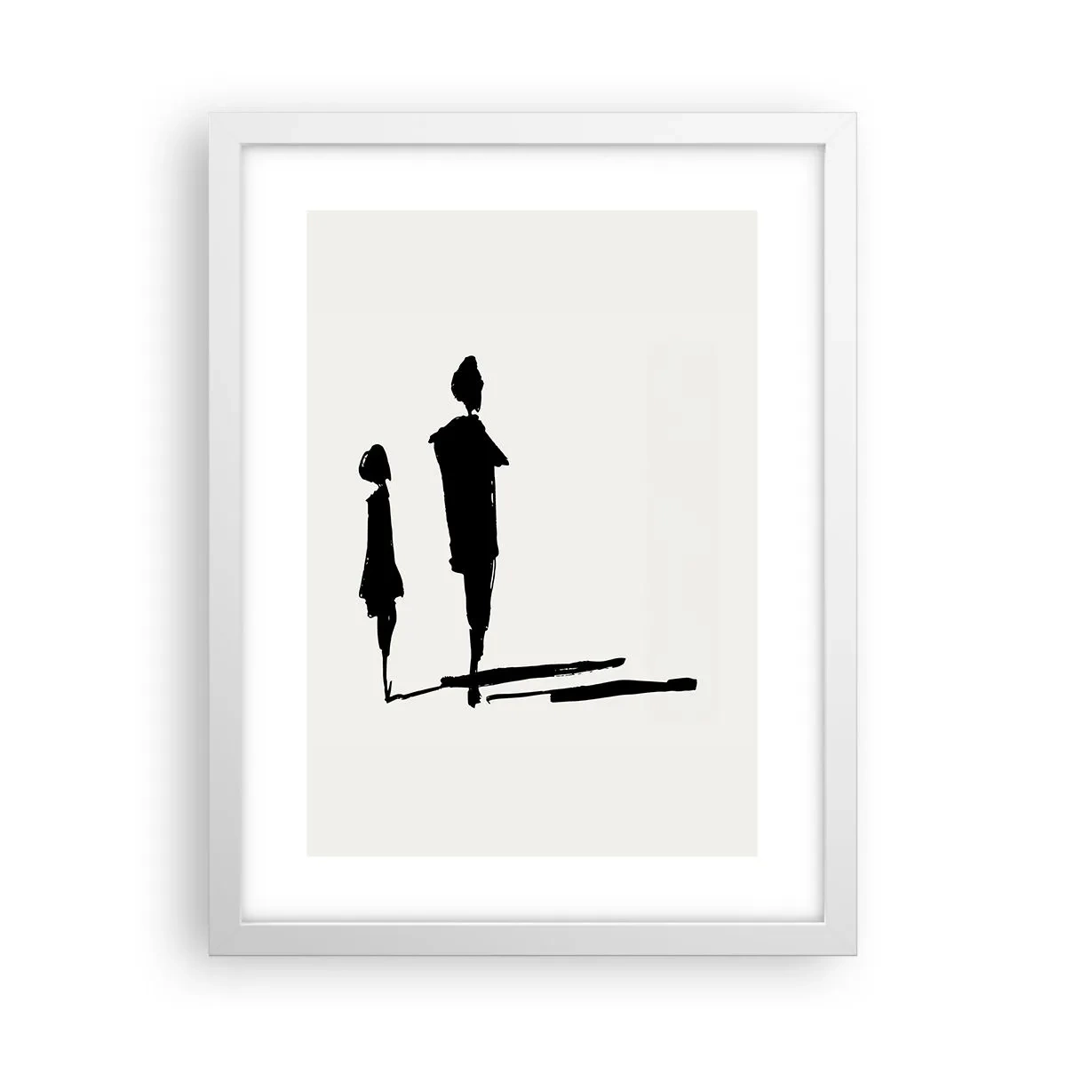 Poster in einem weißen Rahmen - Mit Sicherheit zusammen? - 30x40 cm