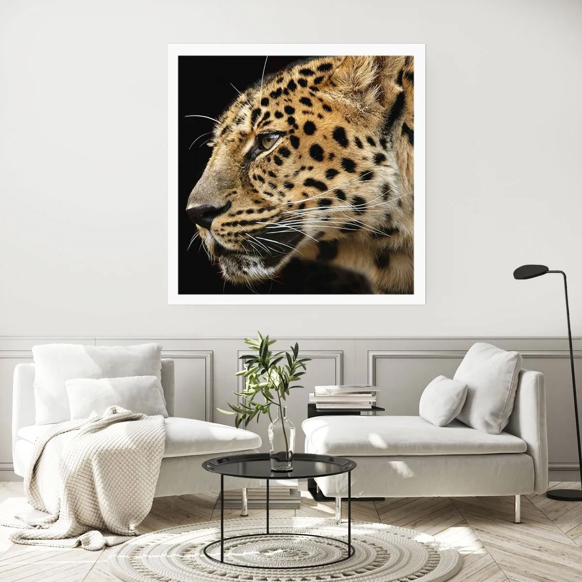 Poster - Ruhig, fokussiert, bereit - 60x60 cm