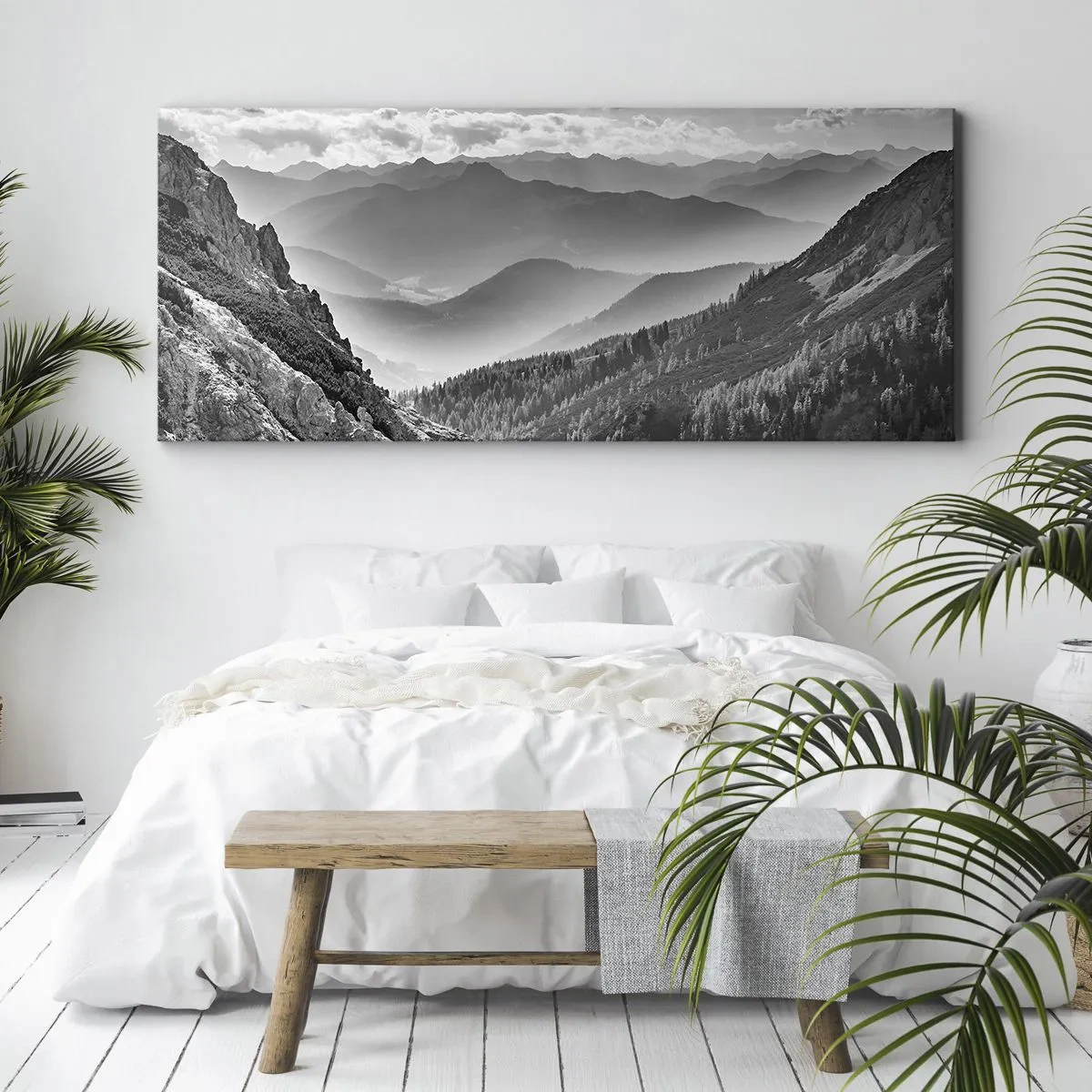Bild auf Leinwand - Leinwandbild - Bis zum Horizont - 100x40 cm