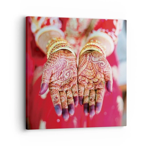 Bild auf Leinwand - Leinwandbild - Bereit, das Glück zu fangen? - 30x30 cm