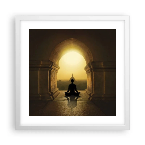 Poster in einem weißen Rahmen - Vollkommene Harmonie - 40x40 cm