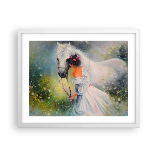 Poster in einem weißen Rahmen - Wie aus einem schönen Traum - 50x40 cm