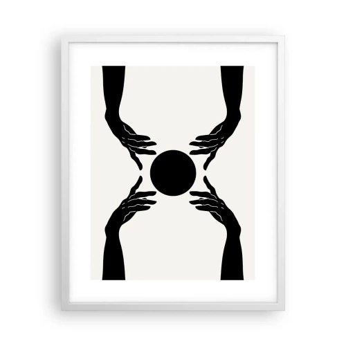 Poster in einem weißen Rahmen - Geheimes Zeichen - 40x50 cm