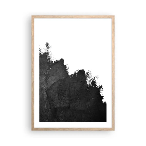 Poster in einem Rahmen aus heller Eiche - Elemente: Erde - 50x70 cm