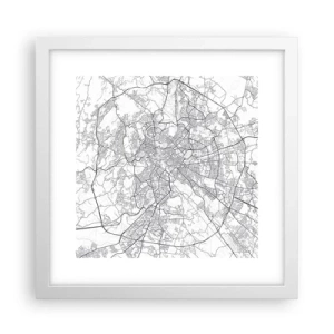 Poster in einem weißen Rahmen - Römischer Kreis - 30x30 cm