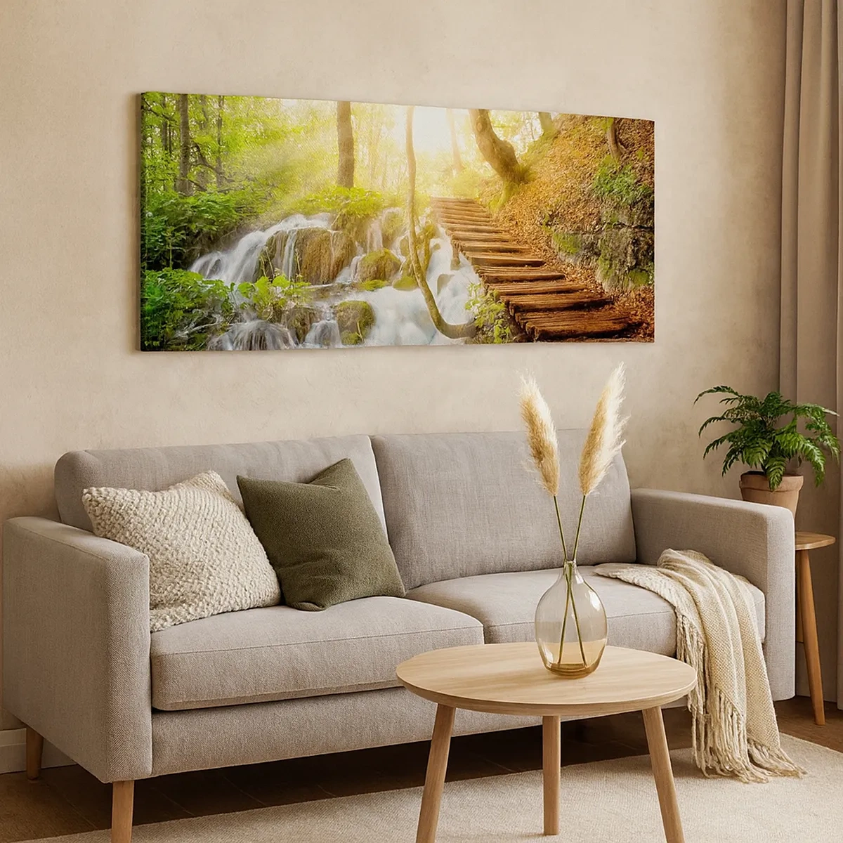 Bild auf Leinwand - Leinwandbild - Eine ersehnte Kühle - 30x30 cm