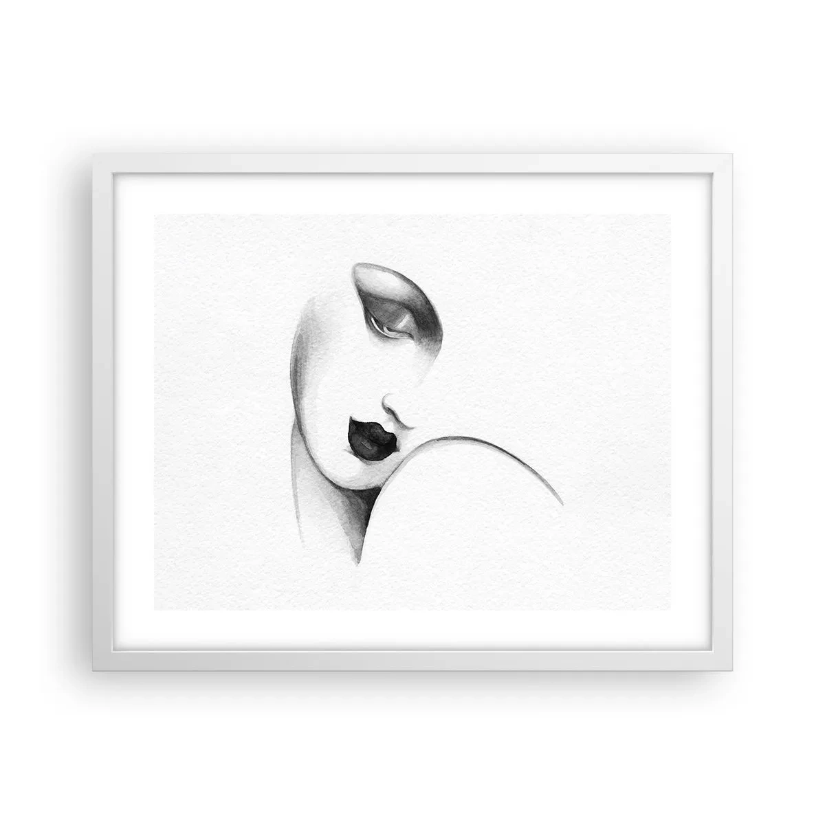 Poster in einem weißen Rahmen - Im Stil von Łempicka - 50x40 cm