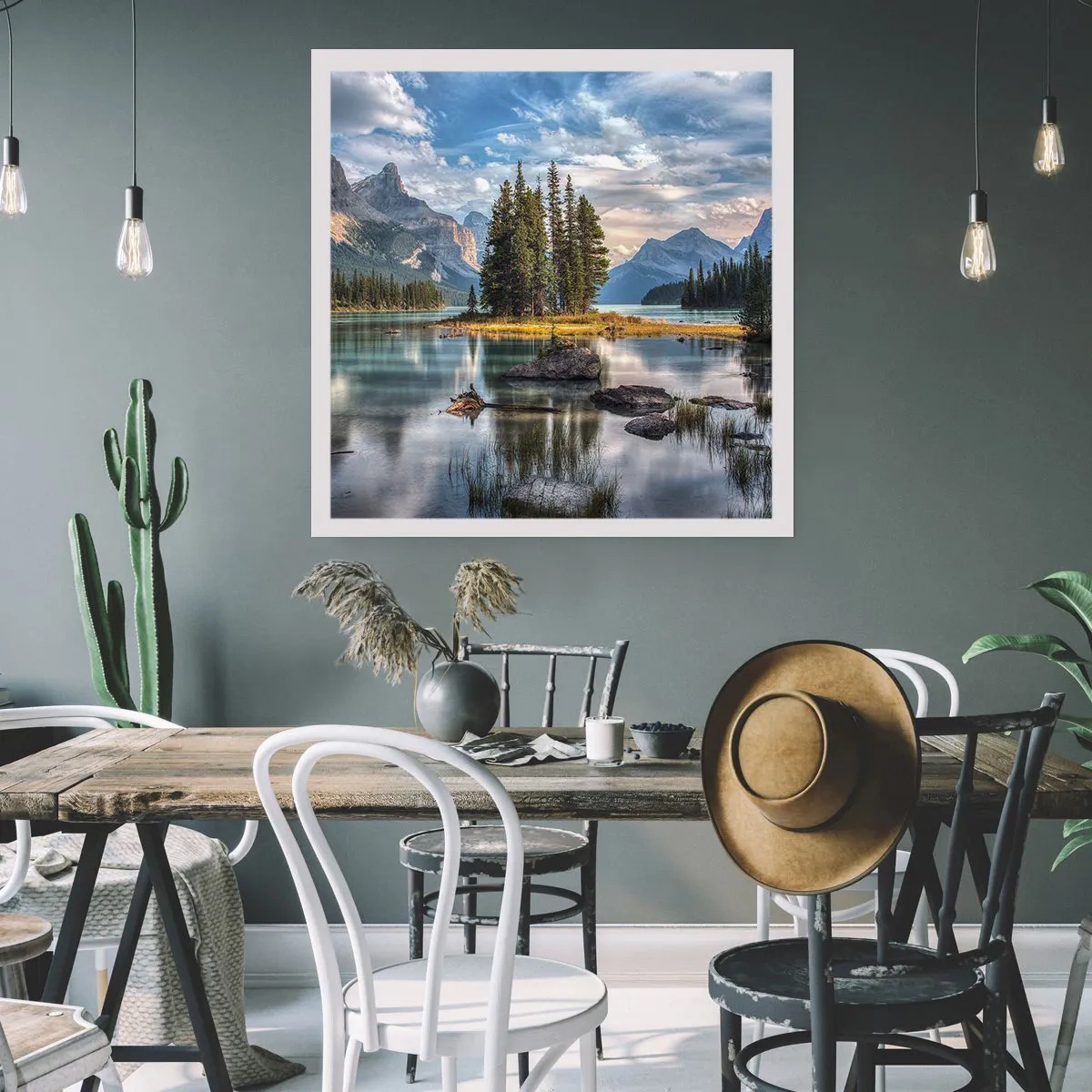 Poster - An dem tollen und sauberen Wasser ... - 60x60 cm