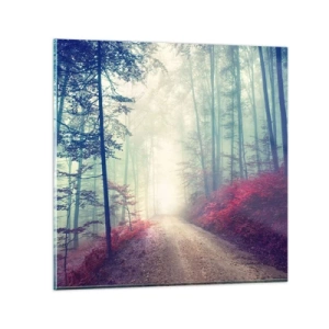 Glasbild - Bild auf glas - Wie gut ist es, im Morgengrauen aufzustehen - 60x60 cm