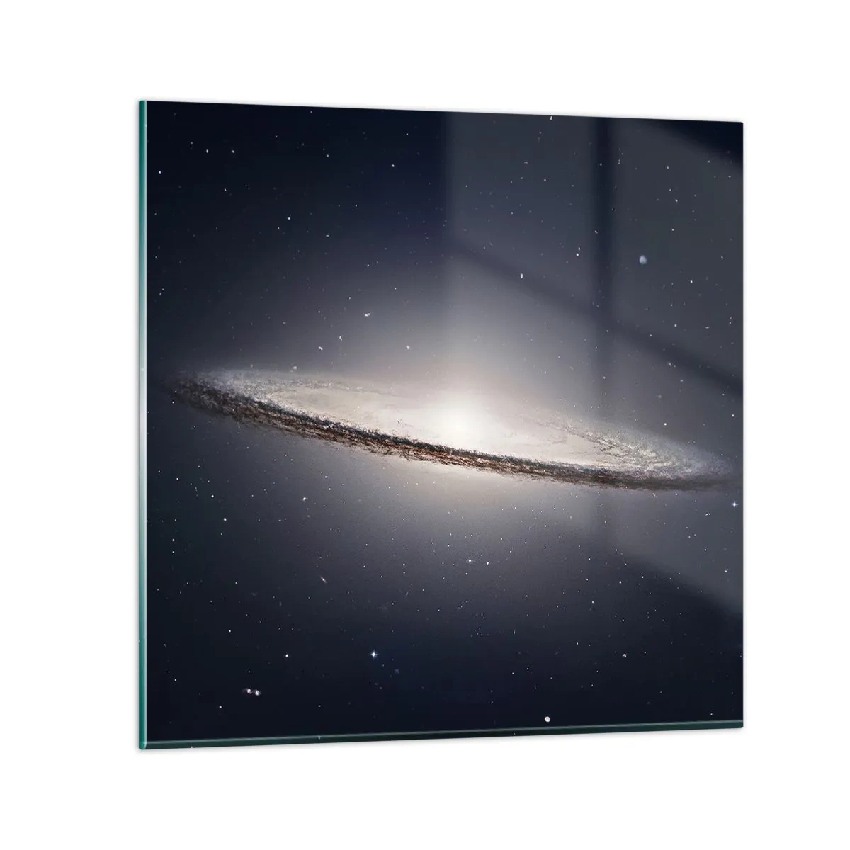 Glasbild - Bild auf glas - Vor langer Zeit in einer weit entfernten Galaxie ... - 30x30 cm