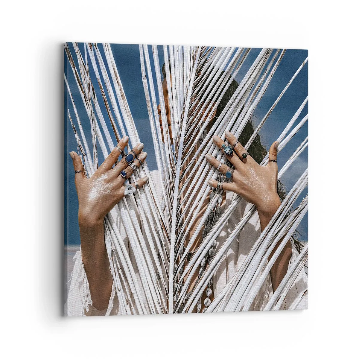 Bild auf Leinwand - Leinwandbild - Das Mädchen des Schamanen? - 70x70 cm