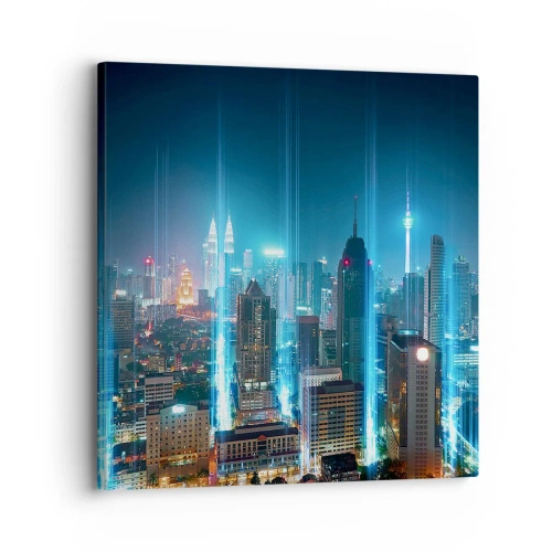 Bild auf Leinwand - Leinwandbild - Auf Berliner Art gegen den Himmel - 30x30 cm