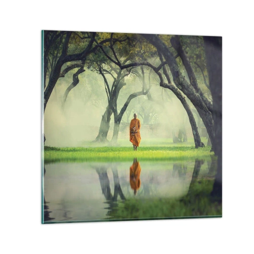 Glasbild - Bild auf glas - Auf dem Weg zur Erleuchtung - 50x50 cm