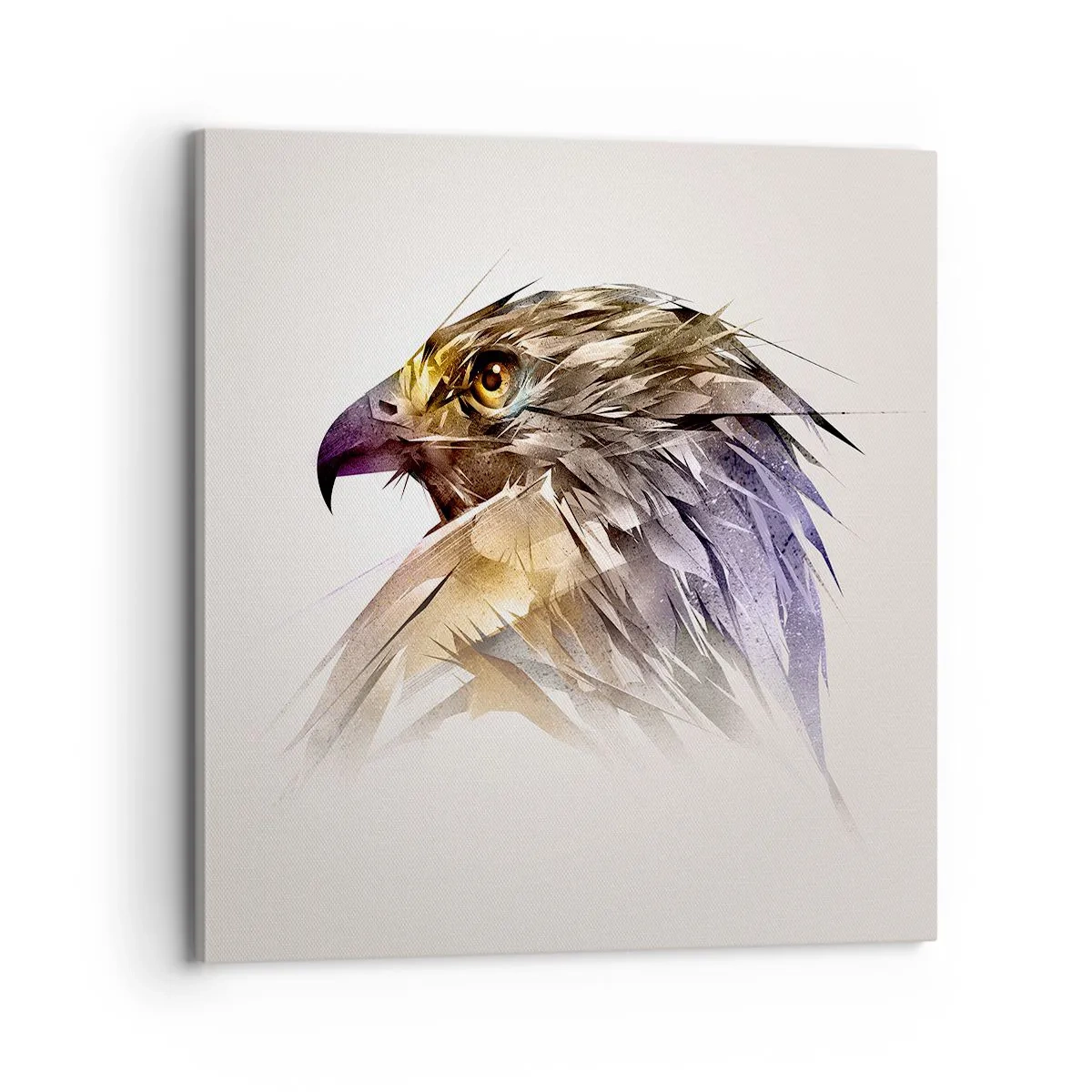 Bild auf Leinwand - Leinwandbild - Porträt eines Kriegers - 70x70 cm